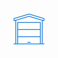 garage private icon sign vector