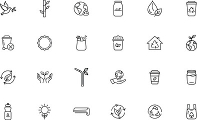 Zero waste environment icon