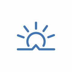 sun rise icon sign vector