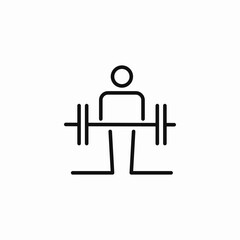 heavy weight lifting icon sign vector
