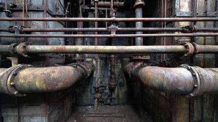 Industrial pipes and machinery details