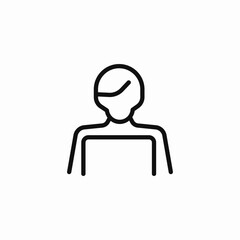 person sitting desk icon sign vector