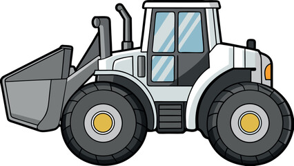 Cartoon Tractor Machine, Funny Farm Vehicle, Agriculture Tractor Cartoon, Farming Vehicle Illustration, Kids Tractor Clipart, Heavy Vehicle Cartoon, Cartoon Farming Clip, Cute Agriculture Tractor, Far