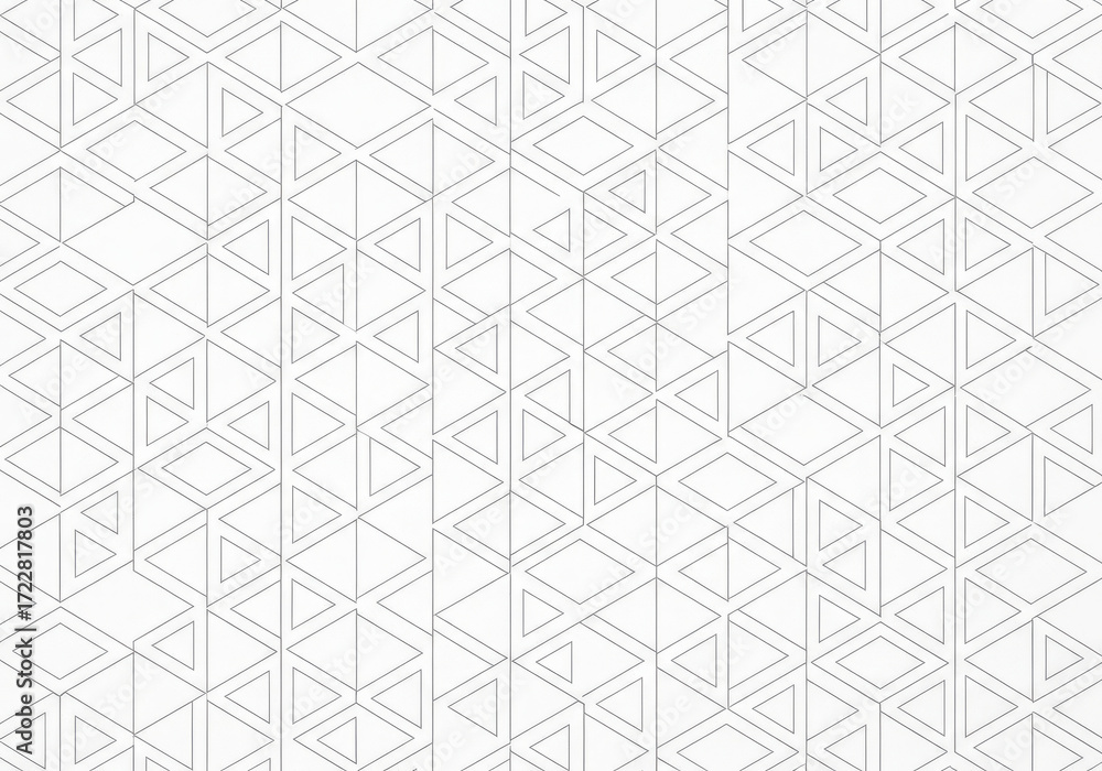 Poster Geometric pattern of intersecting lines and shapes