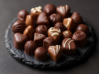 Chocolate Truffles Assortment Premium Confectionery Food Photography