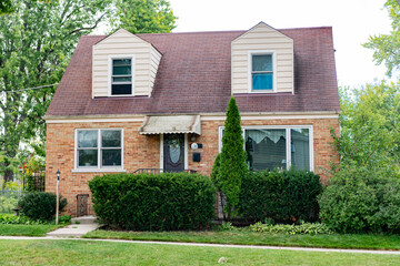 Private house. Neighborhood architecture. Property in neighborhood. Residential property house. Residence architecture. Suburban neighborhood. Suburban house architecture. Temporary housing