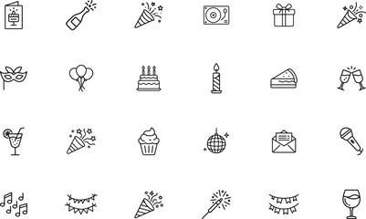 Party celebration icon