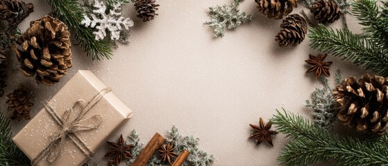 The beautiful arrangement of festive elements for a cozy holiday celebration.