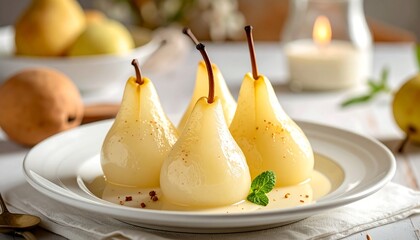 Sweet pears in syrup