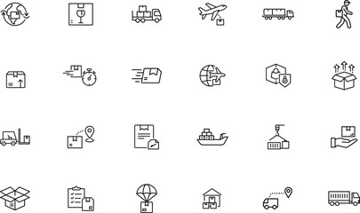 Shipment delivery icon