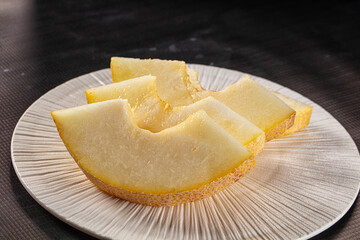 Fresh ripe sweet juicy melon