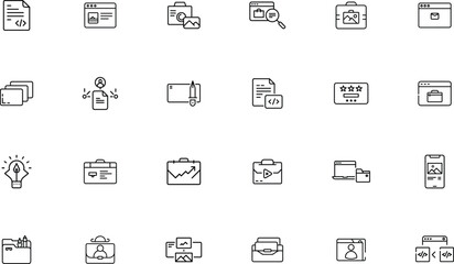 Web portfolio design icon