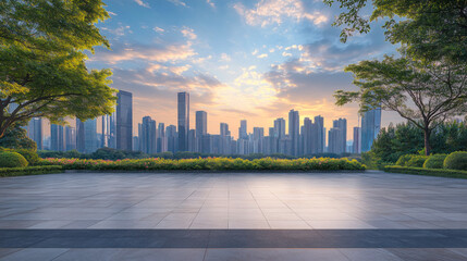 Empty cityscape stage architecture landscape outdoors