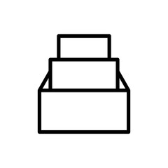 Archive folders icon symbol for apps and websites. Document vector icon. Archive storage icon.
