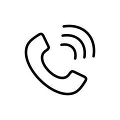 Call icon symbol for apps and websites. telephone sign and symbol. phone icon. contact us