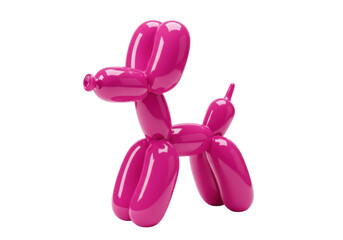 Isolated Pink Balloon Dog Animal Toy for Children Party Fun and Decoration Creative © Sean