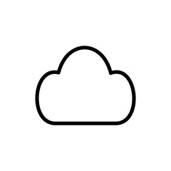 Cloud icon symbol for apps and websites. cloud sign and symbol