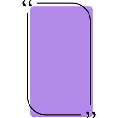 Quotation Mark Frame Graphic Icon
