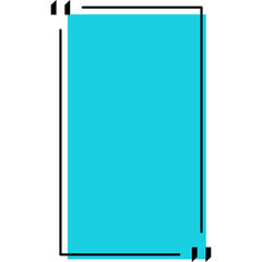 Quotation Mark Frame Graphic Icon