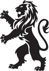 Fototapeta premium A logo with a black and white animal silhouette