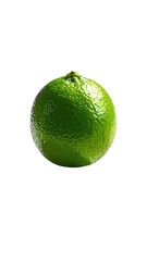 Close-up of a vibrant green lime