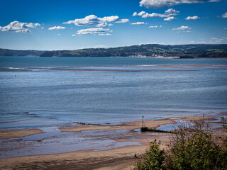 Exmouth beach in Devon, UK