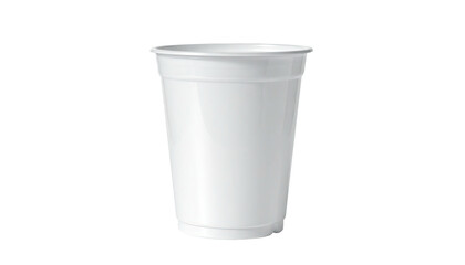 Blank white disposable cup