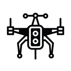 ai powered drone icon