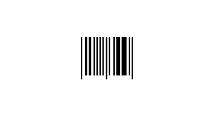 Obraz premium Black barcode design on white background for commercial use 