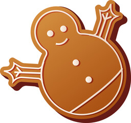 Gingerbread Man Cookies with Icing 