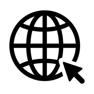website click icon isolated on transparent background.