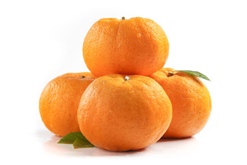Fresh Chinese Tangerines Citrus Fruit from Yichang Gannan Yongquan Regions White Background