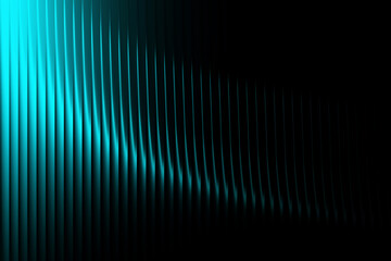 Abstract glowing blue light streaks on dark background