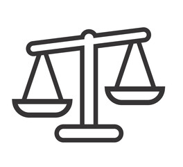 Scales icon illustration white background vector