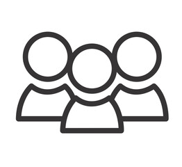 Vector white background people illustration icon image