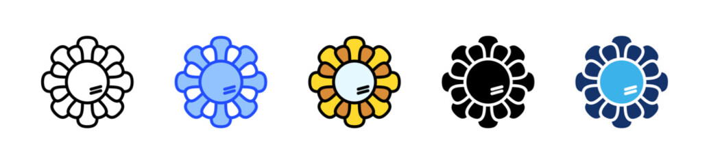 Decorative Mirror Icon Collection With Multiple Styles