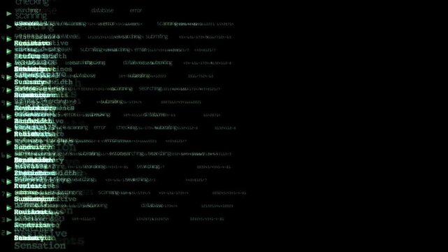 Abstract Hacker design featuring a futuristic binary code pattern and grunge texture, perfect for a technology-themed business backdrop, Automatic decoding that leads to results