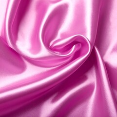 Obraz premium Close-up of vibrant pink satin fabric