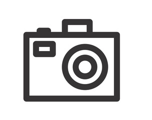 Camera icon illustration white background vector image