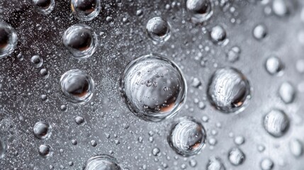 Water droplets macro photography