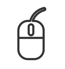 Mouse icon illustration white background vector image