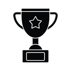 Academic Award Trophy Icon Vector