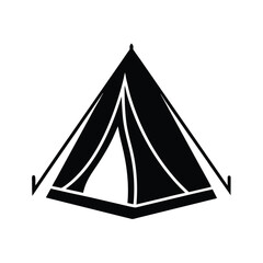Adventure Camping Tent Icon Illustration