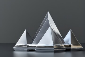 Abstract Geometric Pyramid
