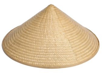 straw hat isolated on white