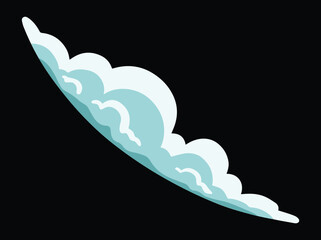 White Cloudy Sky Background Illustration
