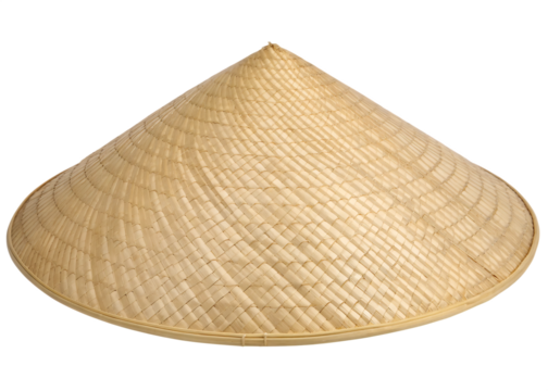 bamboo basket isolated on white