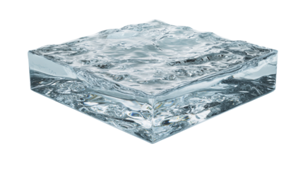 Water cube regtangle isolated