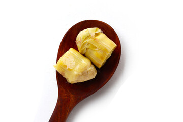 Artichoke hearts preserved in brine