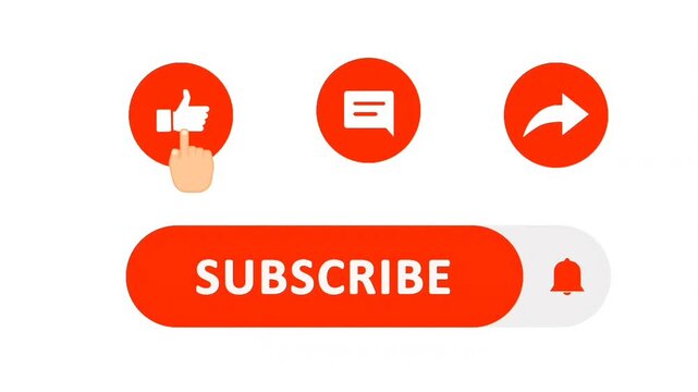 subscribe YouTube icon like comment and share
